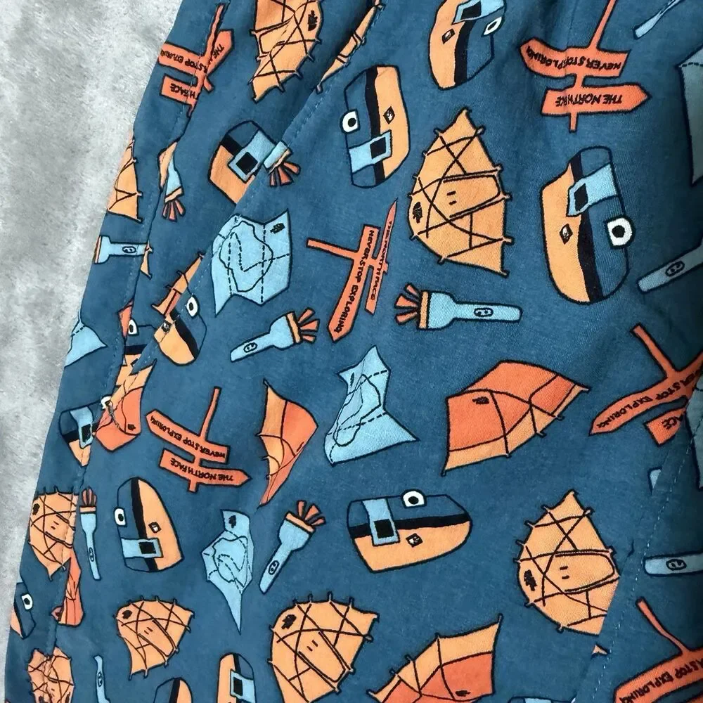 The North Face Class V Pull On Short Men 2XL Blue Coral Camping Tents Granola